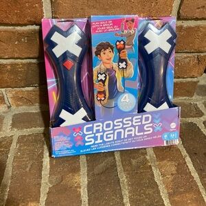 Mattel Crossed Signals Game - Blue and White